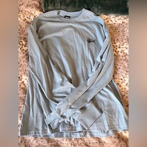 Stussy Light Blue Long Sleeve Tee